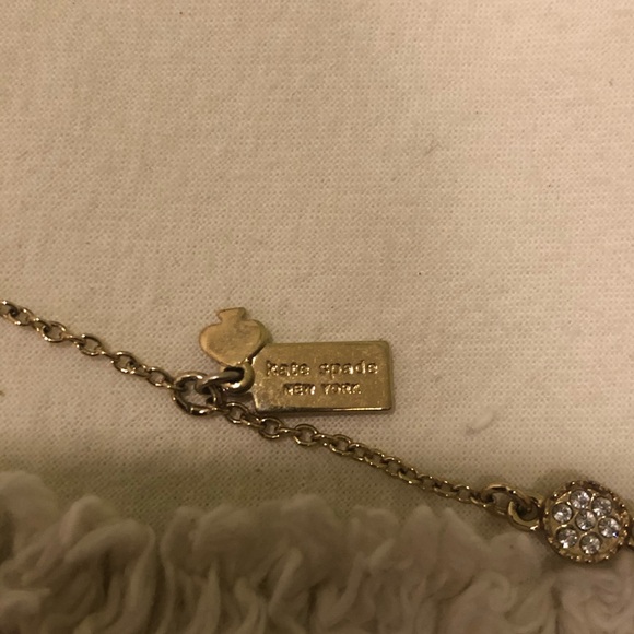 Kate spade diamond and gold necklace - Picture 3 of 5